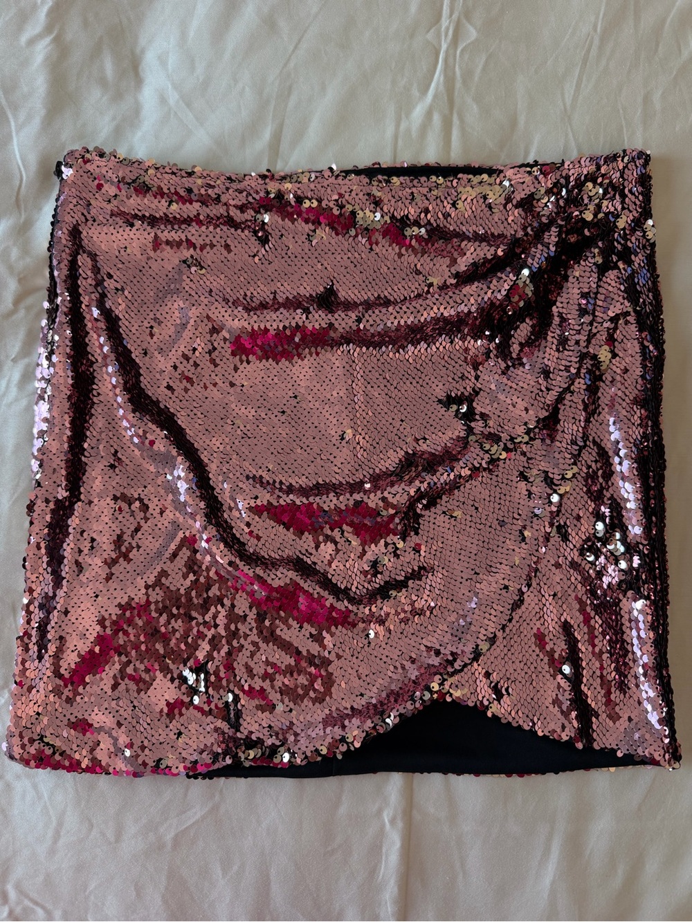 Forever 21 Pink Sequin Mini Skirt - Reversible Shine for Christmas